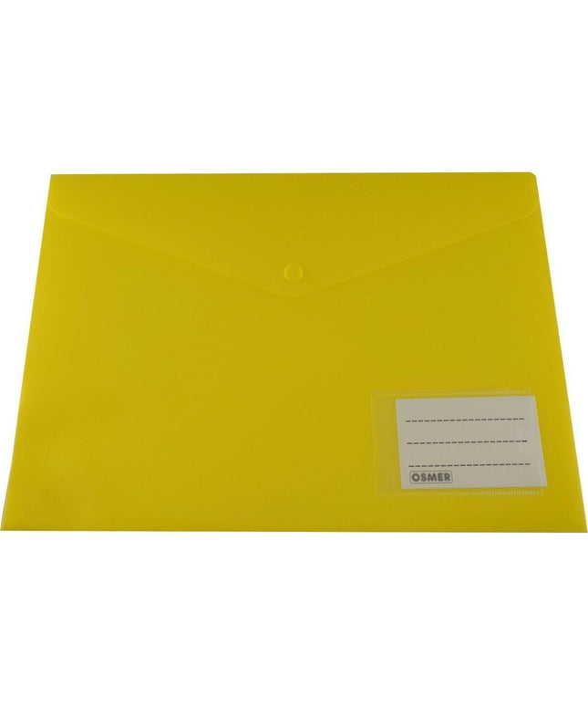 A4 Document Wallet with Name Pocket (Assorted Colours)