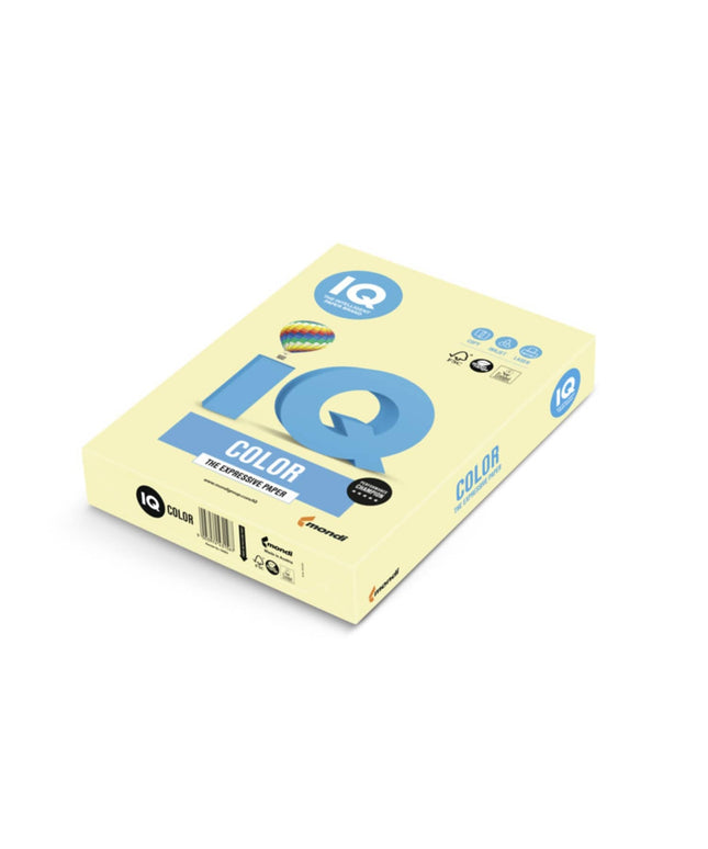 Mondi IQ A4 Colour Copy Paper 80GSM Yellow - 1 Ream