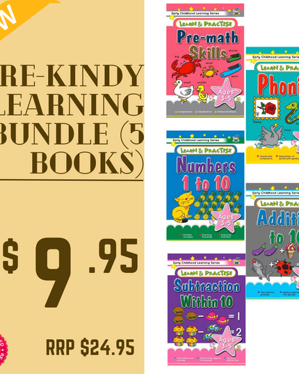 Pre Kindy (Ages 3 & 4) Learning Bundle
