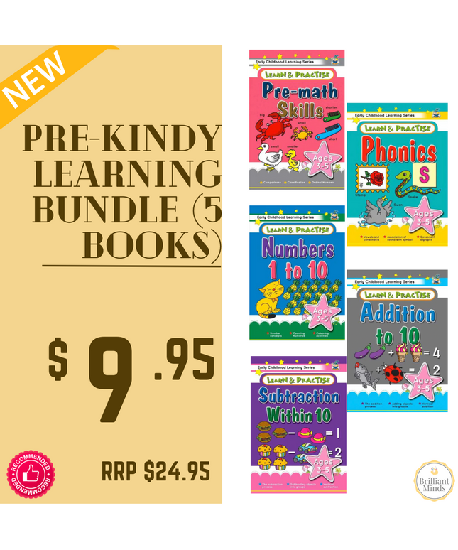 Pre Kindy (Ages 3 & 4) Learning Bundle