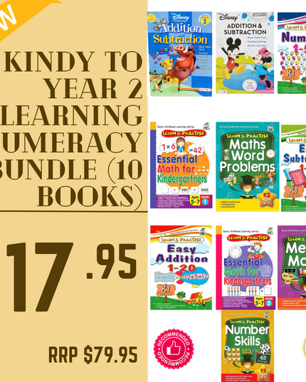 Kindy to Year 2 Numeracy Bundle (10 Books)