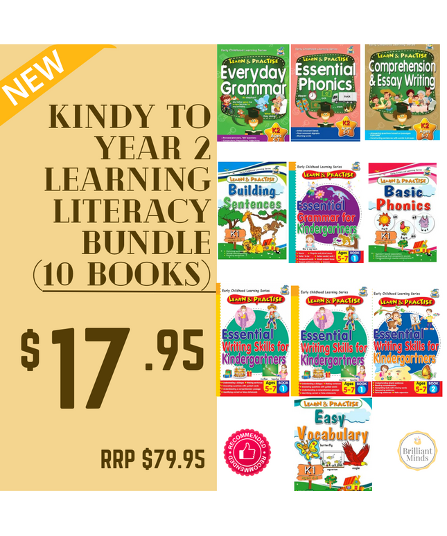 Kindy to Year 2 Literacy Bundle (10 Books)