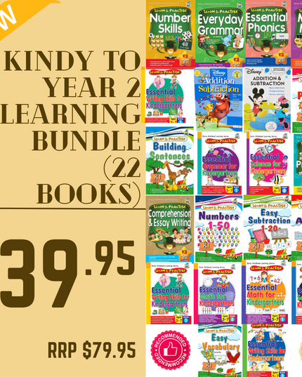 Kindy to Year 2 Learning Bundle (22 Books)