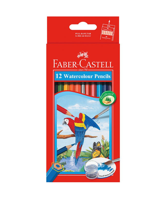 Faber-Castell Regular Watercolour Pencils 12 Pk