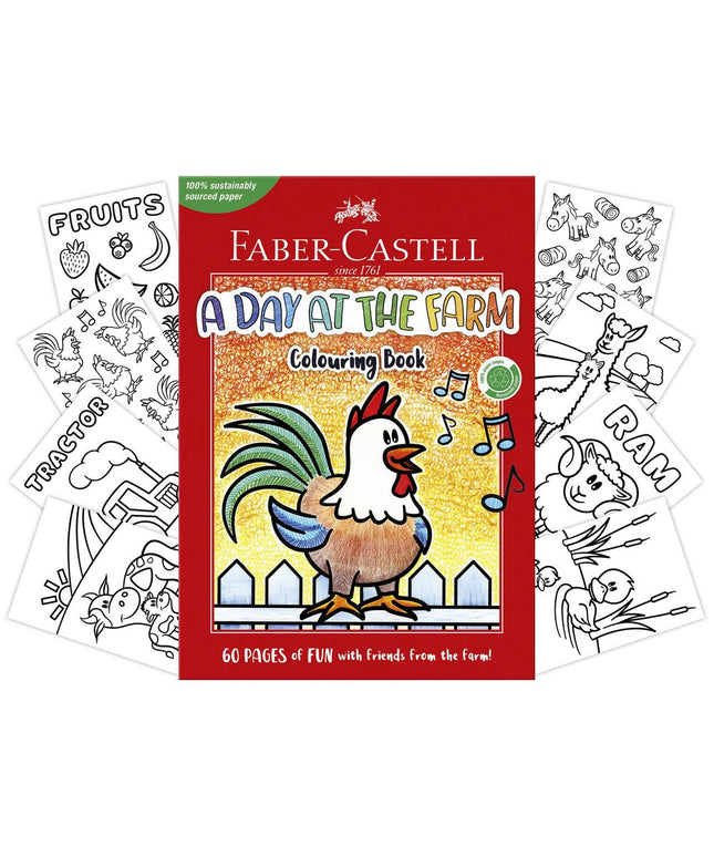 Faber Castell A Day at the Farm Colouring Book (60 Pages)