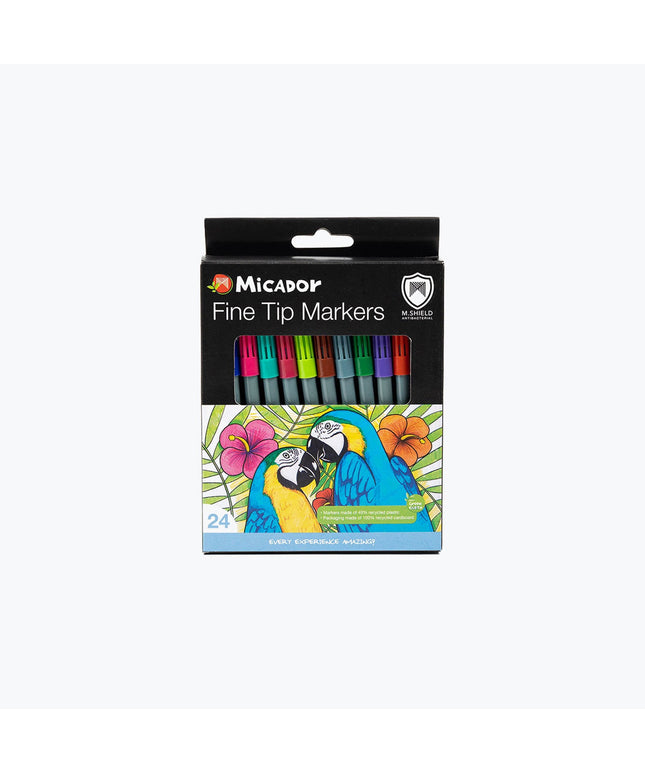 Micador M.Shield 24 Pack Fine Tip Marker