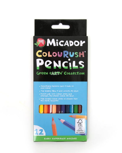 Micador ColouRush 12 Pack Colour Pencils