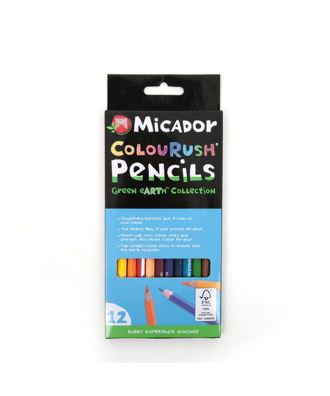 Micador ColouRush 12 Pack Colour Pencils