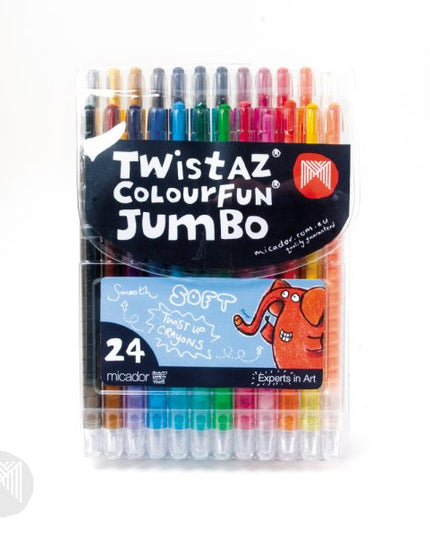 Micador Twistaz Jumbo Crayons 24 Pack Wallet