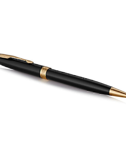 Parker Sonnet Black Lacquer Gold Trim Ballpoint Pen