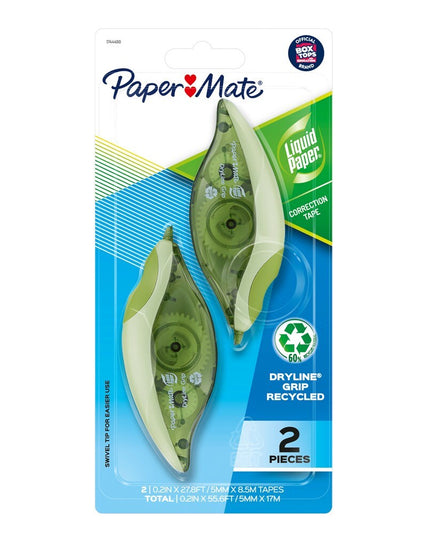 Liquid Paper Dryline Recycled Correction Tape 2 Pack