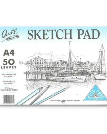 Quill Sketch Pad 110gsm A4 50 Pages