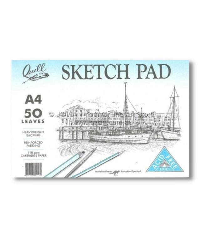 Quill Sketch Pad 110gsm A4 50 Pages