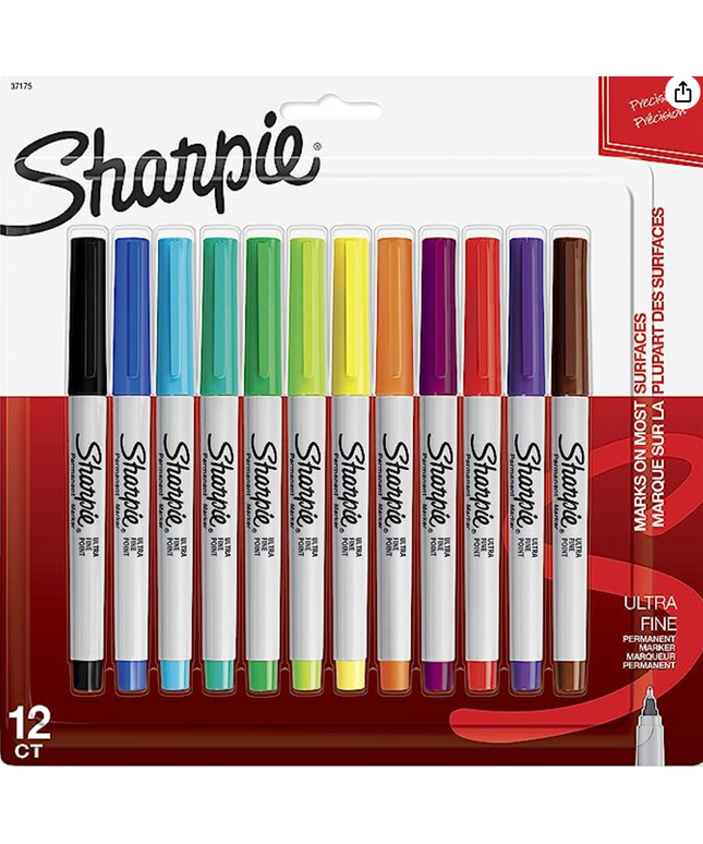 Sharpie 12 Pack Ultra Fine