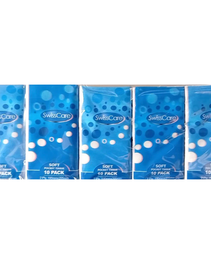 Swiss Care Soft Pocket Tissues 2PLY (10 Pack)