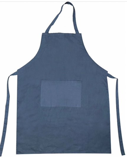 Student Apron with Adjustable  Strap - Navy Blue