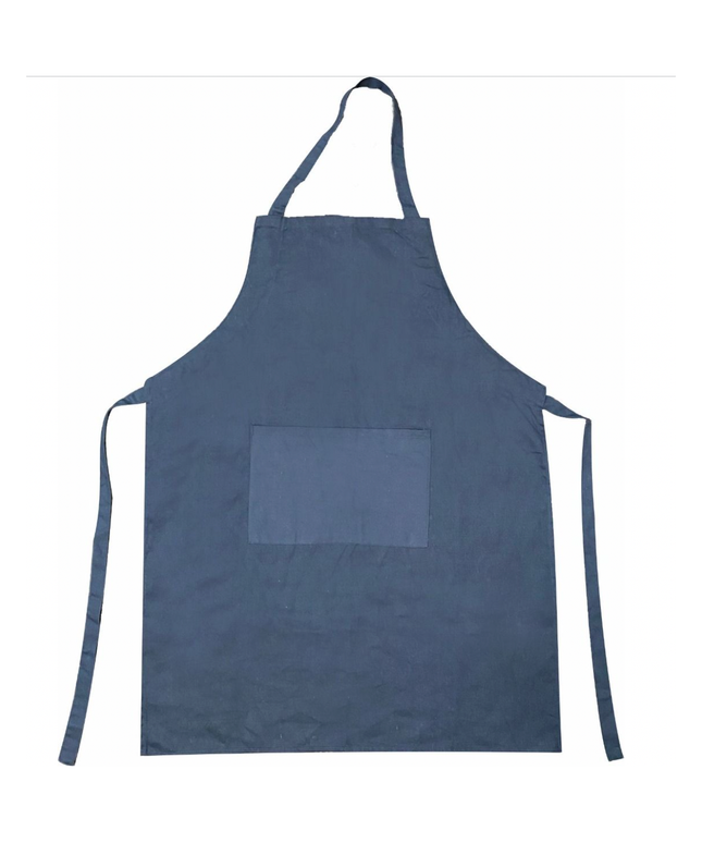 Student Apron with Adjustable  Strap - Navy Blue