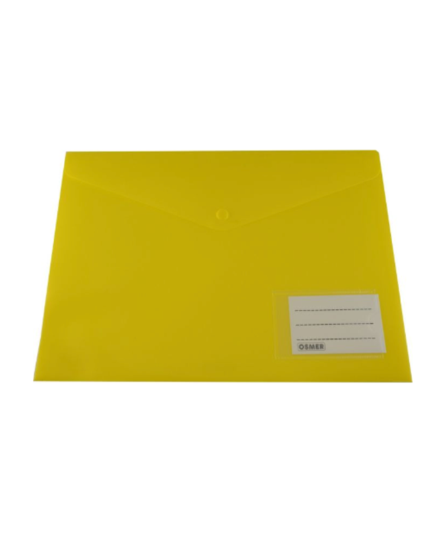 Yellow A4 Document Wallet
