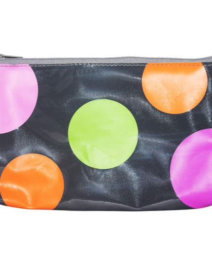 Funky Retro Pencil Case w/ Zipper - Grey