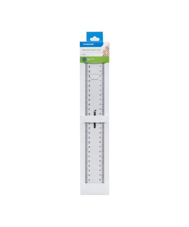 Studymate Recycled Plastic Ruler - 30cm