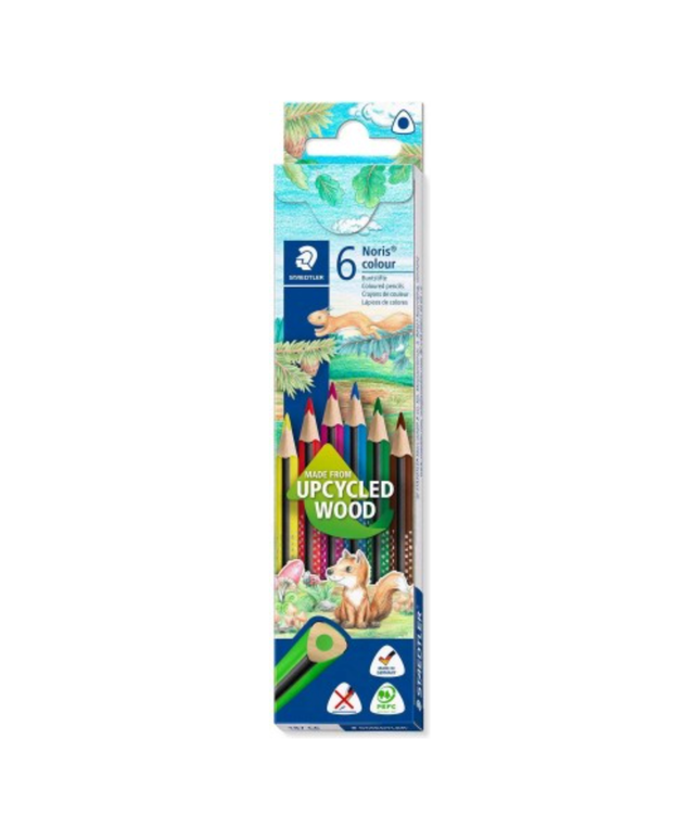 Staedtler Noris Colour Triangular Coloured Pencils Assorted (6 Pack)
