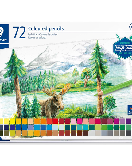 Staedtler Coloured Pencil Tin 72 Pack, Assorted Colours