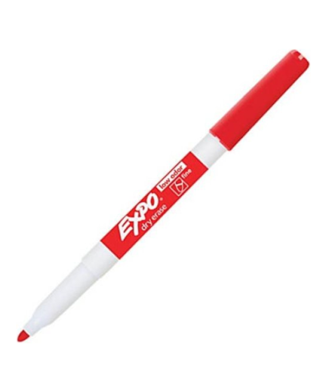 Expo Whiteboard Marker Fine Red (Individual or 12 Pack)