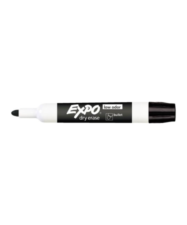 Expo Whiteboard Marker Bullet Black (Individual or 12 Pack)