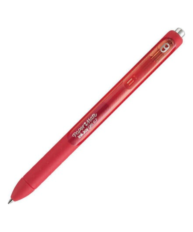 Paper Mate Inkjoy Retractable Gel Pen 0.7mm Red (Individual)