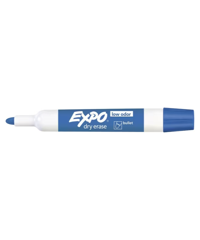 Expo Whiteboard Marker Bullet Blue (Individual or 12 Pack)