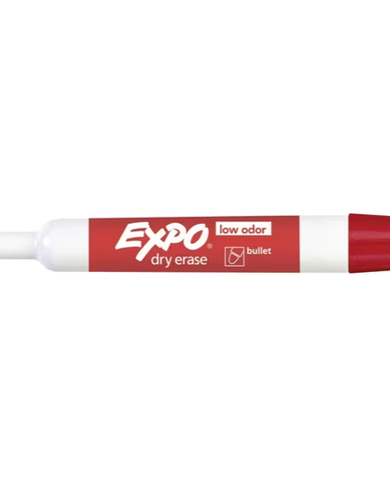 Expo Whiteboard Marker Bullet Red (Individual or 12 Pack)