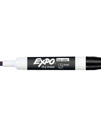 Expo Whiteboard Marker Chisel Tip Black (Individual)