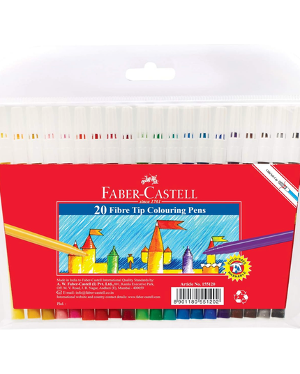 Faber Castell 20 Fibre-Tip Colour Markers