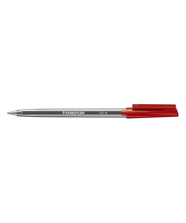 Staedtler 430 Medium Ballpoint Pens - Red