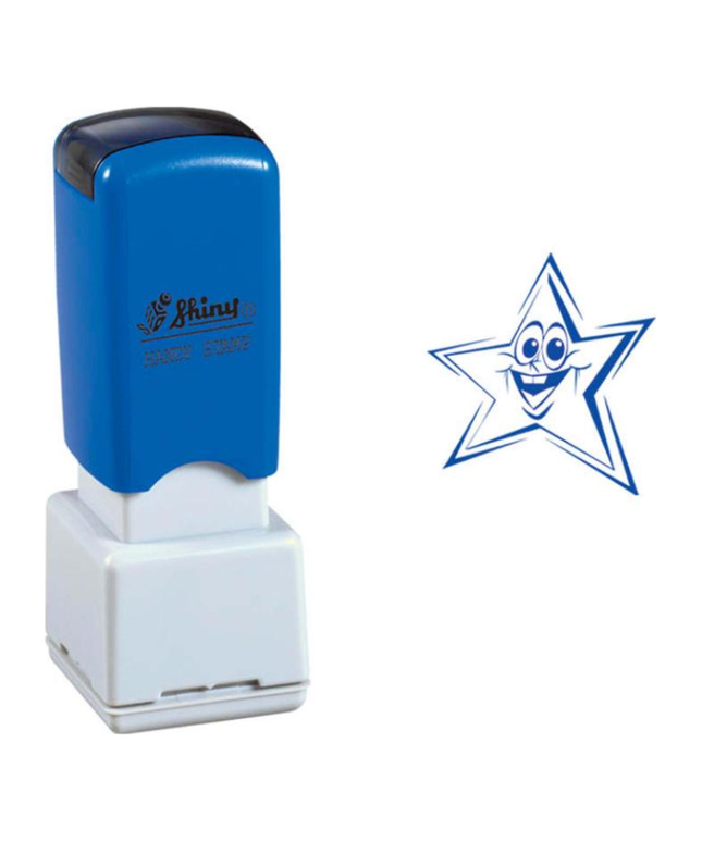 Staedtler Shiny Merit Stamp - Funny Face Star (Blue)