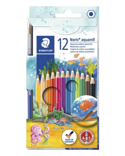 Staedtler Noris Aquarell Watercolour Pencils (12 Pack)
