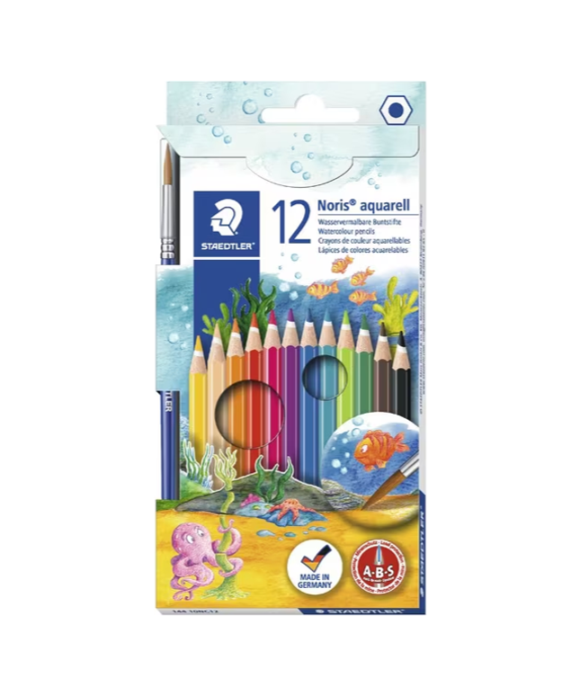 Staedtler Noris Aquarell Watercolour Pencils (12 Pack)