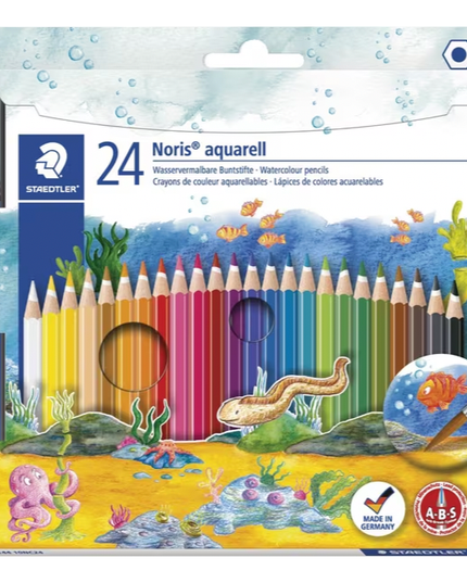 Staedtler Noris Aquarell Watercolour Pencils (24 Pack)