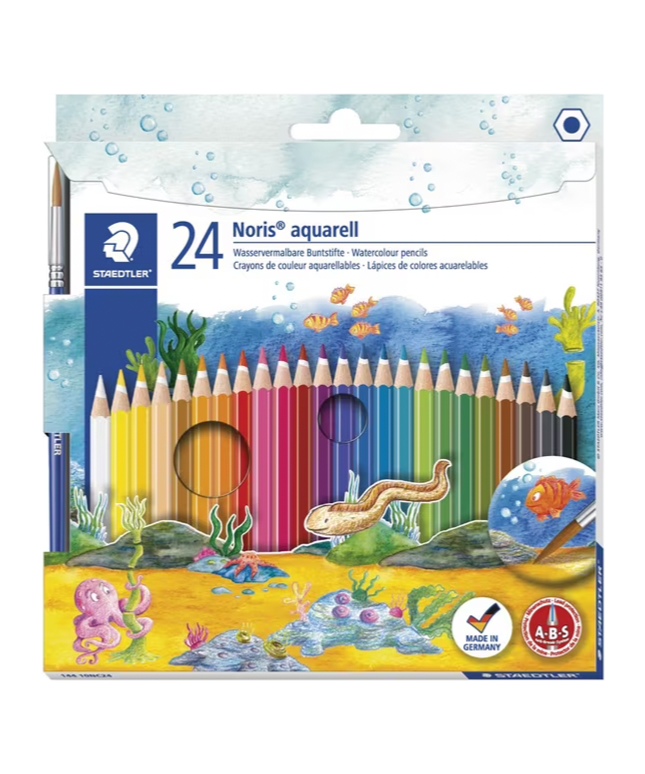 Staedtler Noris Aquarell Watercolour Pencils (24 Pack)