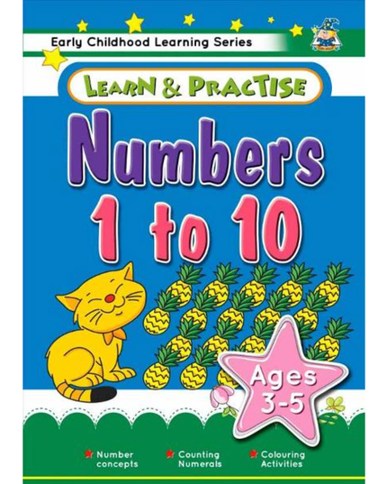Learn & Practice Workbook Numbers 1 to 10 (Ages 3 - 5)