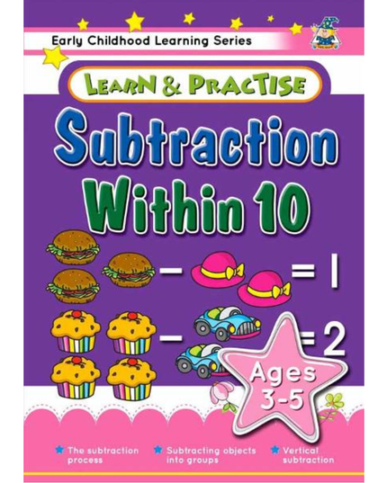 Learn & Practice Workbook Subtraction within 10 (Ages 3 - 5)