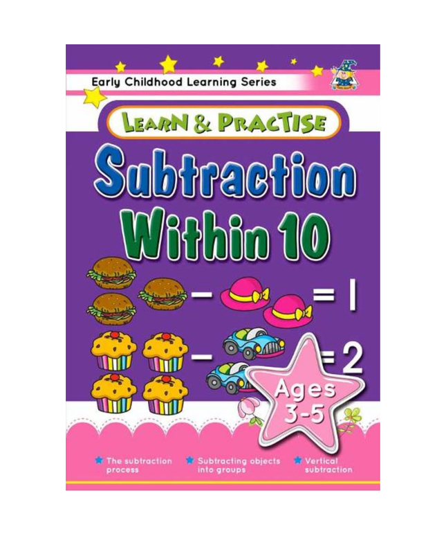 Learn & Practice Workbook Subtraction within 10 (Ages 3 - 5)