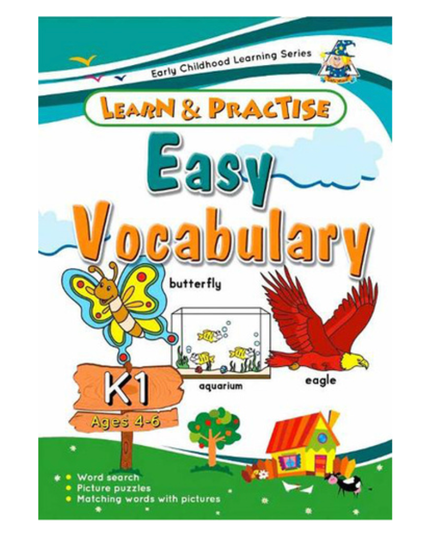 Learn & Practise Workbook Easy Vocabulary K1 (Ages 4 - 6)