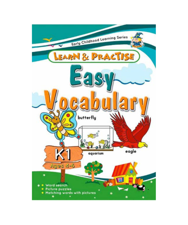 Learn & Practise Workbook Easy Vocabulary K1 (Ages 4 - 6)