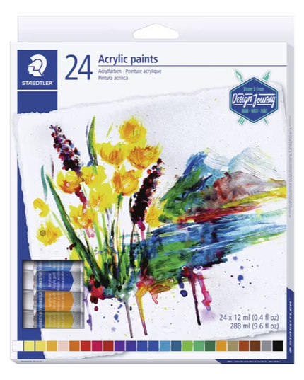 Staedtler Acrylic Paints Assorted (24 Pack)