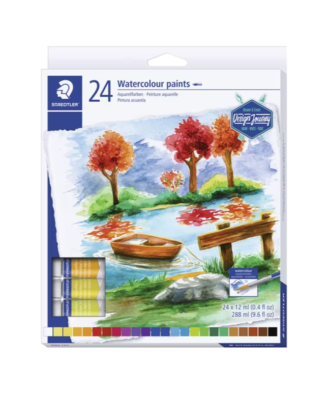 Staedtler Watercolour Paints Assorted (24 Pack)