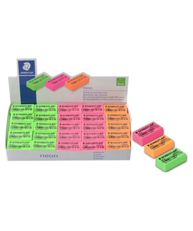 Staedtler Bright Neon Erasers Assorted