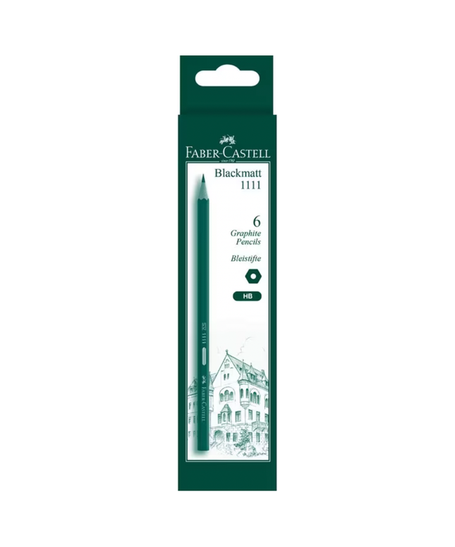 Faber-Castell 1111 Graphite Pencils HB 6 Pack