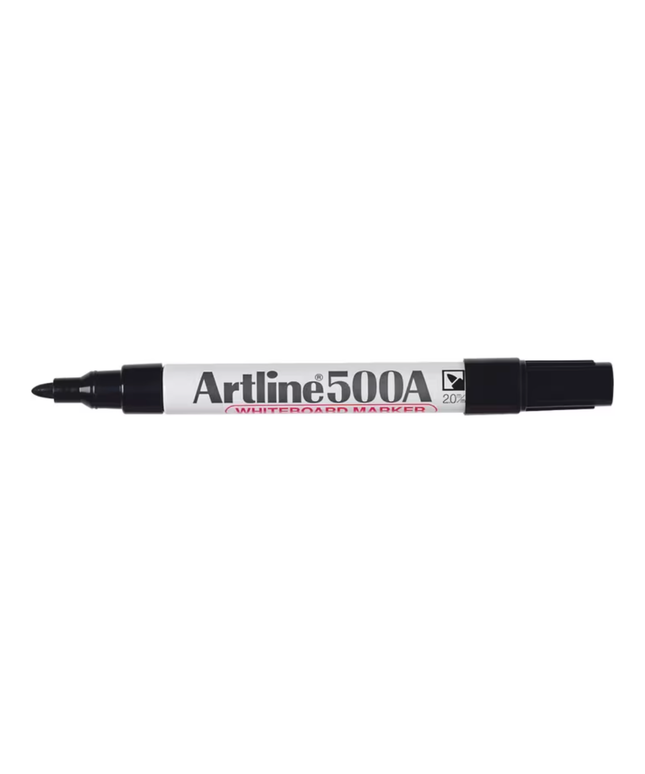 ARTLINE 500A WHITEBOARD MARKER BLACK (BULLET TIP)