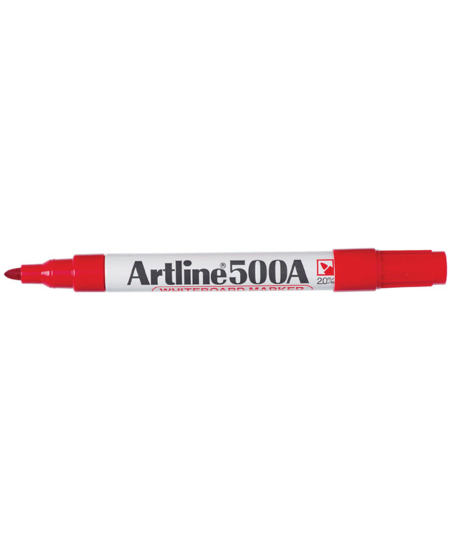 ARTLINE 500A WHITEBOARD MARKER RED (BULLET TIP)